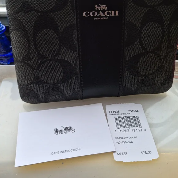Coach Black Textured Leather Accessory - Picture 6 of 7